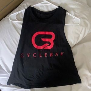 Cyclebar cropped low cut muscle tank size Medium
